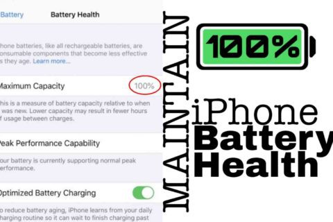 Maintain 100 percent battery health in iphone